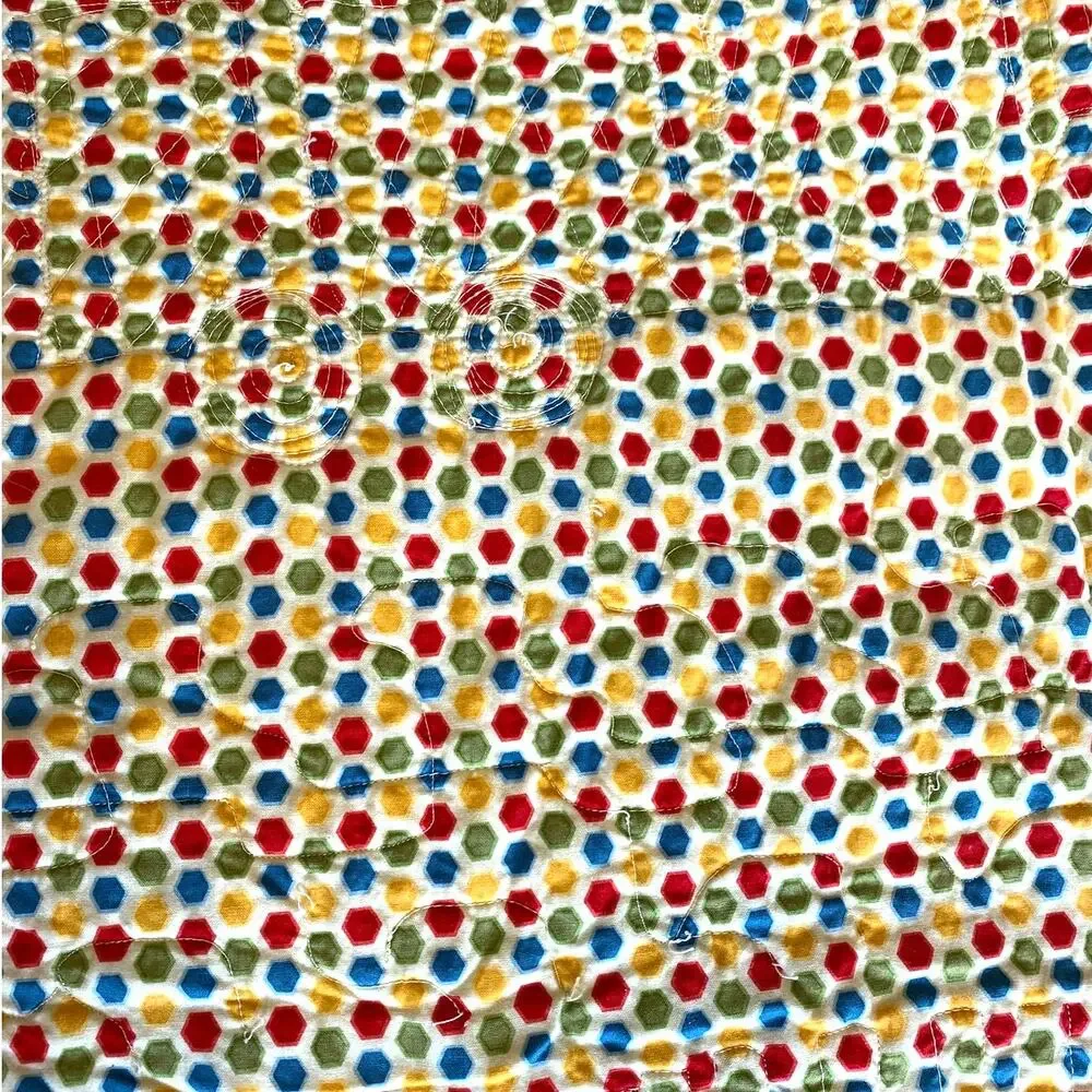 Handmade Thomas the Tank Engine & Friends Quilted Pieced Throw Crib Quilt